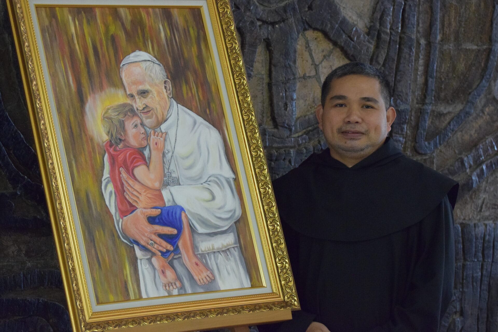 “O abraço da Misericórdia”, um quadro muito especial para o Papa Francisco