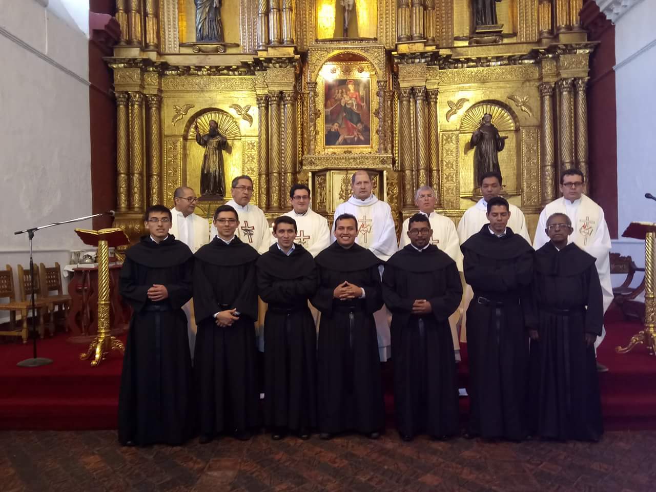 Profissão Simples de 7 neoprofessos no convento El Desierto de la Candelaria