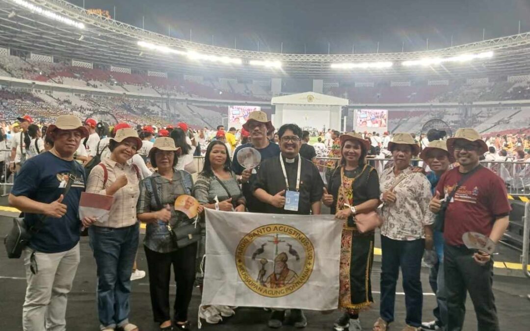 Los Agustinos Recoletos de Indonesia se unen a las celebraciones de acogida del Papa Francisco